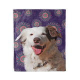 Personalized Mandala Dog Throw Blanket