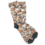 Personalized Pet Face Socks - Camouflage