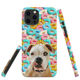 Personalized Dog iPhone Case - Donuts