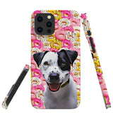 Personalized Dog iPhone Case - Donuts