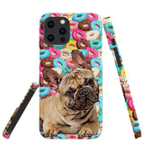 Personalized Dog iPhone Case - Donuts