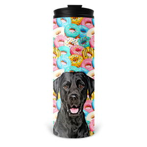 Personalized Pet Skinny Tumbler 16oz - Donuts