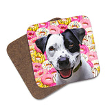 Personalized Donut Pet Coasters - pack of 4