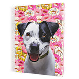 Personalized Pet Portrait Canvas - Donuts