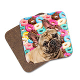 Personalized Donut Pet Coasters - pack of 4