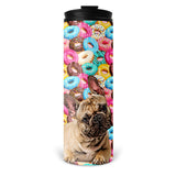 Personalized Pet Skinny Tumbler 16oz - Donuts