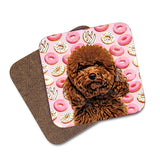 Personalized Donut Pet Coasters - pack of 4