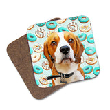 Personalized Donut Pet Coasters - pack of 4