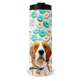 Personalized Pet Skinny Tumbler 16oz - Donuts