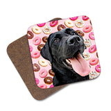 Personalized Donut Pet Coasters - pack of 4