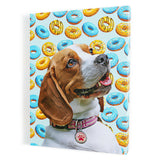 Personalized Pet Portrait Canvas - Donuts