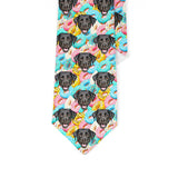 Personalized Pet Face Necktie - Donuts