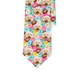 Personalized Pet Face Necktie - Donuts