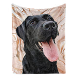 Personalized Pet Throw Blanket - Marbled Color