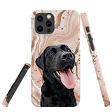 Personalized Pet iPhone Case - Marbled Color