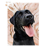 Personalized Pet Jigsaw Puzzle - Marbled Color