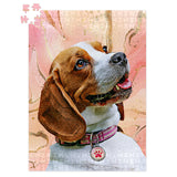 Personalized Pet Jigsaw Puzzle - Marbled Color