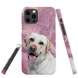 Personalized Pet iPhone Case - Marbled Color