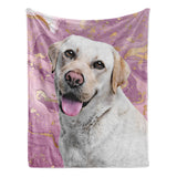 Personalized Pet Throw Blanket - Marbled Color