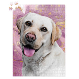 Personalized Pet Jigsaw Puzzle - Marbled Color