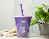 Personalized Kids Tumbler, Custom Kids Tumbler with lid and straw, Toddler Cup, Kids Birthday Gifts