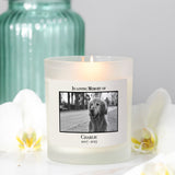 Personalized Pet Memorial - Frosted Glass Candle