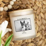 Personalized Pet Memorial - Frosted Glass Candle