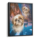 Personalized Framed Pet Superimposed Portrait Canvas