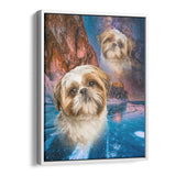 Personalized Framed Pet Superimposed Portrait Canvas