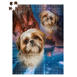 Personalized Superimposed Pet Portrait Jigsaw Puzzle