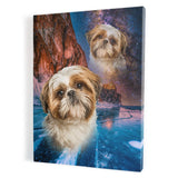 Personalized Framed Pet Superimposed Portrait Canvas