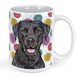 Personalized Pet Portrait Mug - Fun Flower