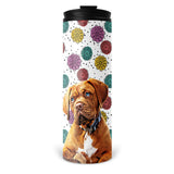 Personalized Pet Skinny Tumbler 16oz - Fun Flower