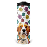 Personalized Pet Skinny Tumbler 16oz - Fun Flower