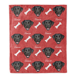 Personalized Pet Face Throw Blanket