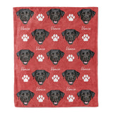 Personalized Pet Face Throw Blanket