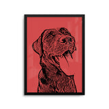 Personalized Minimalistic Pet Portrait Prints