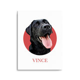 Personalized Pet Portrait Prints - Color Circle