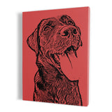 Personalized Minimalistic Pet Portrait - Framed Portrait Canvas