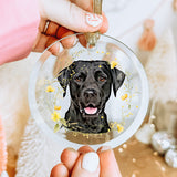 Personalized Pet Ornament - Floral Wreath