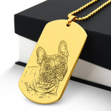 Personalized Luxury Pet Necklace - Engraved Dog Tag