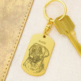 Personalized Pet Keychain - Engraved Dog Tag