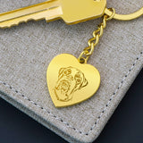 Personalized Pet Keychain - Engraved Heart