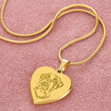 Personalized Luxury Pet Necklace - Engraved Heart