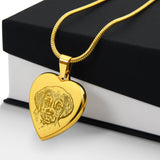 Personalized Luxury Pet Necklace - Engraved Heart