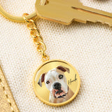 Personalized Pet Keychain - Circle