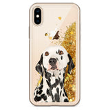 Personalized Dog Liquid Glitter iPhone Case