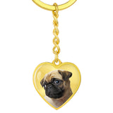 Personalized Pet Keychain - Heart