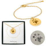 Personalized Pet Memorial Coin Bracelet - Paw Print