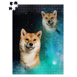 Personalized Superimposed Pet Portrait Jigsaw Puzzle